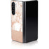 White Rose Gold Marble Galaxy Z Fold5 5G Skin